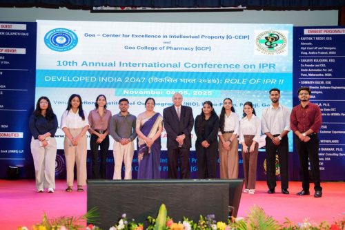 10th Annual International Conference on IPR- Nov. 04-05, 2025 at NIO, Dona-Paula