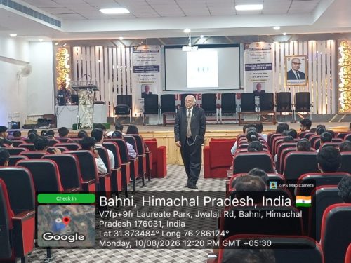 One Day Program on Intellectual Property Rights (IPR) Career in IP !!- Laureate Institute of Pharmacy, Himachal Pradesh - Aug 11, 2026